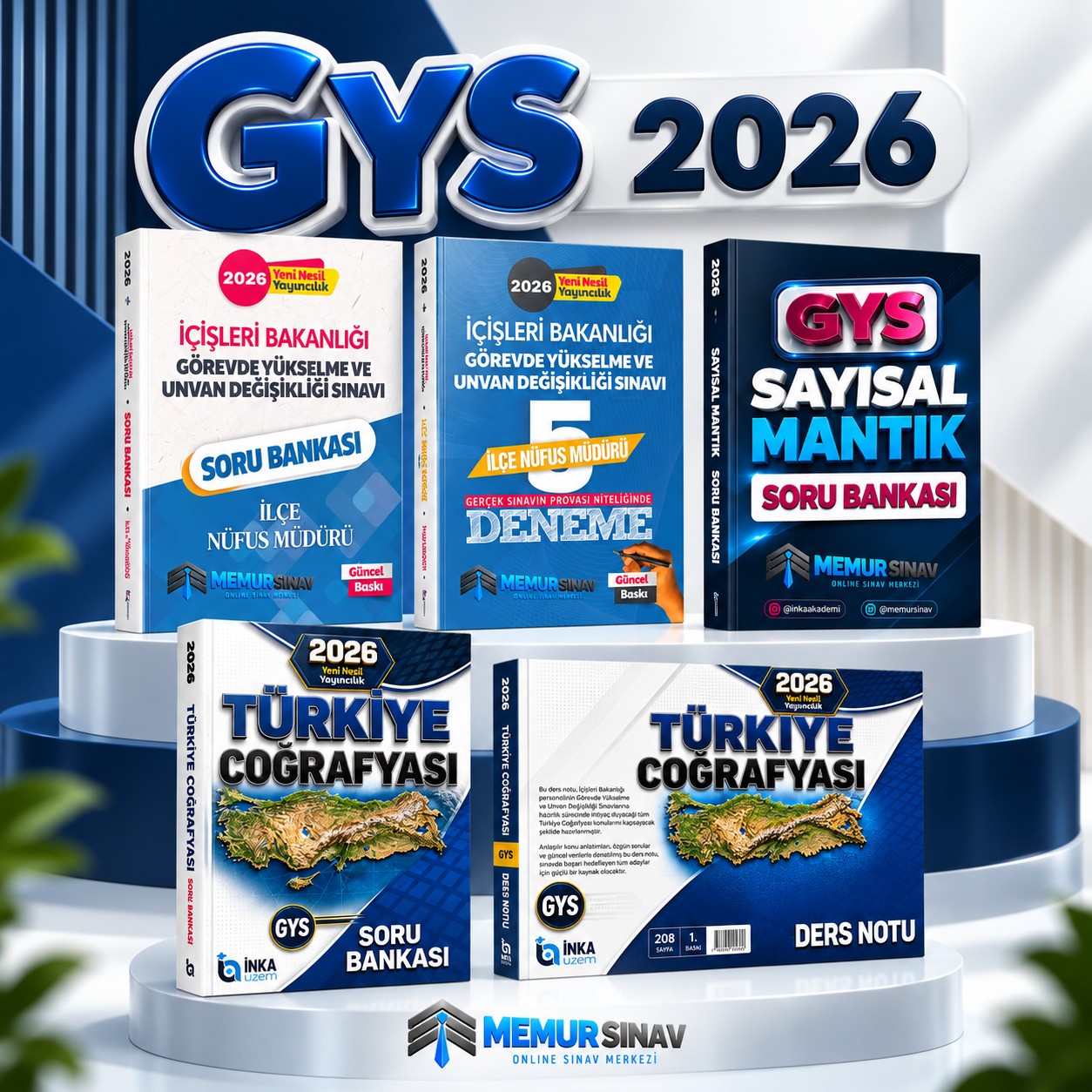 2026 İÇİŞLERİ BAKANLIĞI GYS VE ÜNVAN DEĞİŞİKLİĞİ İLÇE NUFÜS MÜDÜRÜ 5'Lİ SET