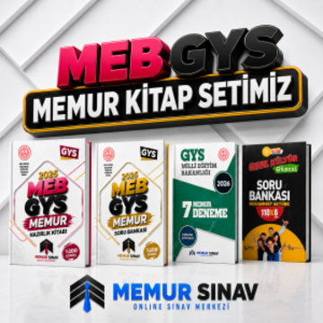 2026 MEB MEMUR Hazırlık Kitabı + Soru Bankası + Deneme + Genel Kültür 4'li Set