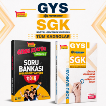 2027 SGK GYS SORU BANKASI + GENEL KÜLTÜR SORU BANKASI 2''Lİ SET 
