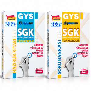 2027 SGK GYS 2'Lİ SET (Hazırlık Kitabı+Soru Bankası)