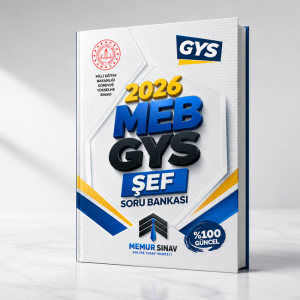2026 MEB ŞEF Soru Bankası