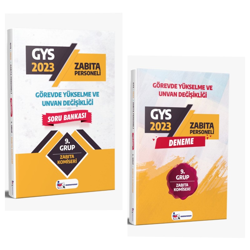 2023 Yerel Yönetimler (Zabıta Komiseri) 9. Grup 2'li SET GYS Soru Bankası ve Deneme SETİ