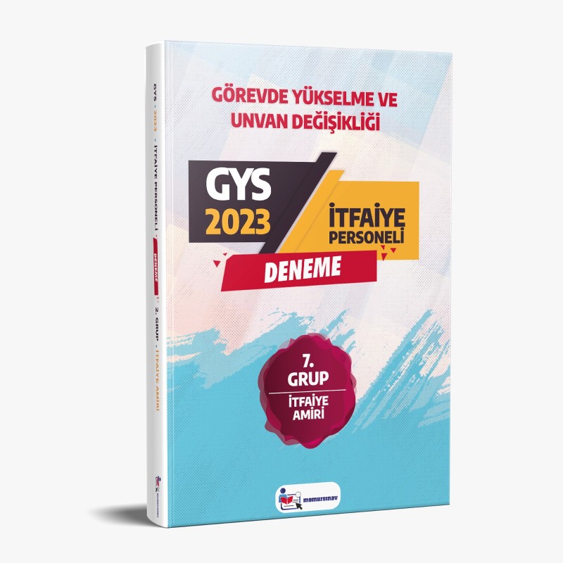 2023 Yerel Yönetimler (İtfaiye Amiri) 7. Grup GYS Deneme