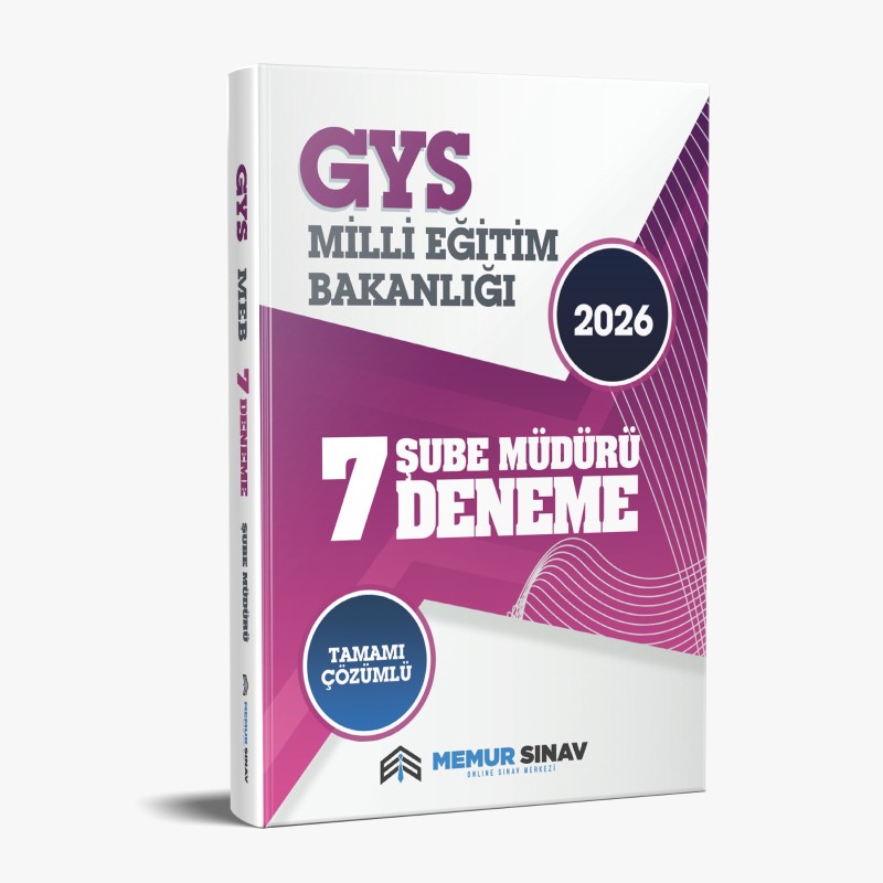 MEB ŞUBE MÜDÜRÜ 7'Lİ DENEME