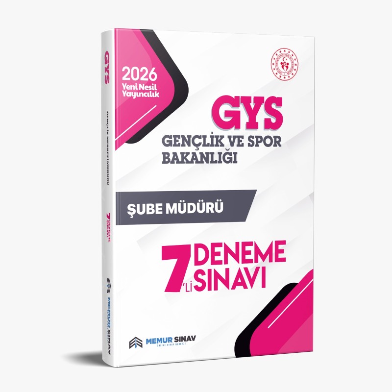 GSB YURT ŞUBE MÜDÜRÜ 7'Lİ DENEME