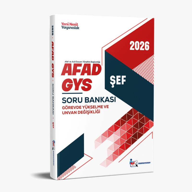 AFAD ŞEF SORU BANKASI GYS