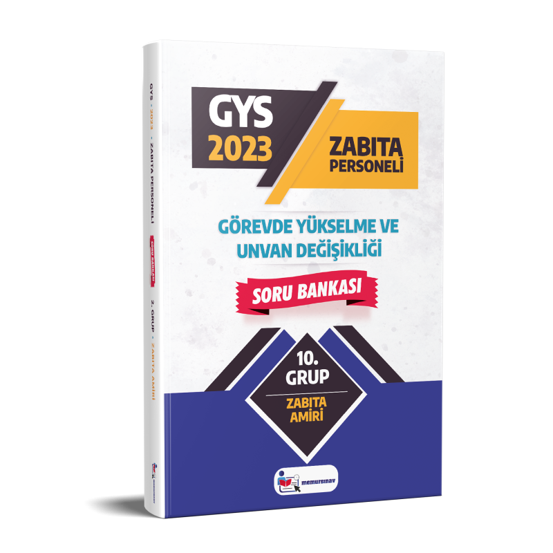 2023 Yerel Yönetimler (Zabıta Amiri) 10. Grup GYS Soru Bankası