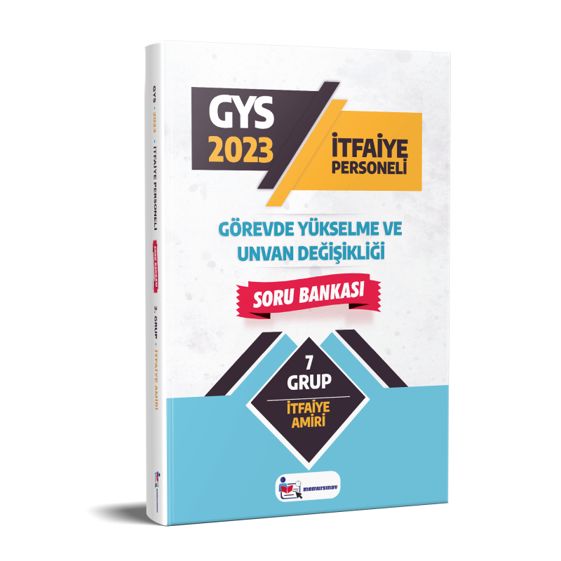 2023 Yerel Yönetimler (İtfaiye Amiri) 7. Grup GYS Soru Bankası