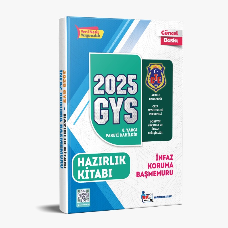 2025 CTE GYS İNFAZ KORUMA BAŞMEMURU HAZIRLIK KİTABI