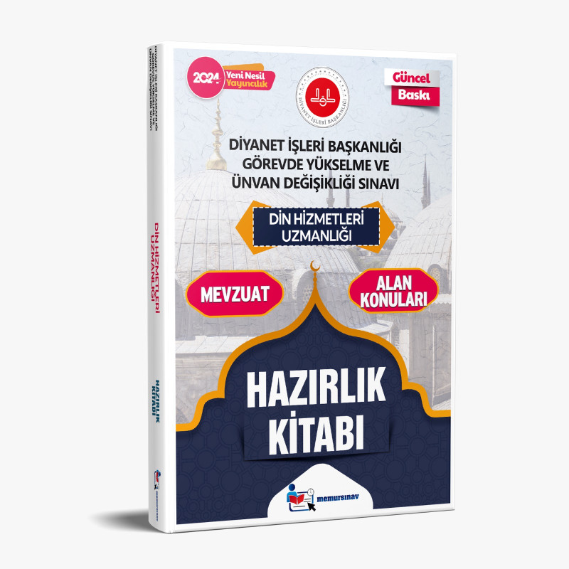 2024 DİB GYS Din Hizmetleri Uzmanlığı Hazırlık Kitabı