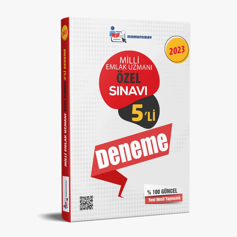 2023 MİLLİ EMLAK UZMANI ÖZEL SINAVI 5'Lİ DENEME