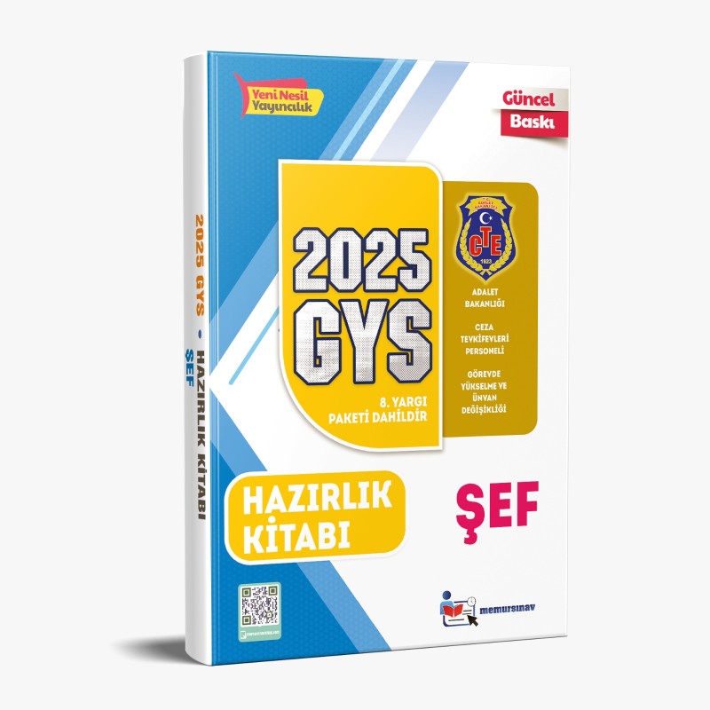 2025 CTE GYS ŞEF HAZIRLIK KİTABI