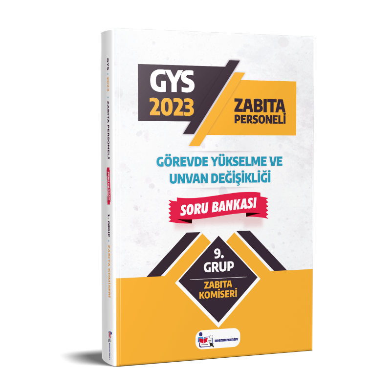 2023 Yerel Yönetimler (Zabıta Komiseri) 9. Grup GYS Soru Bankası