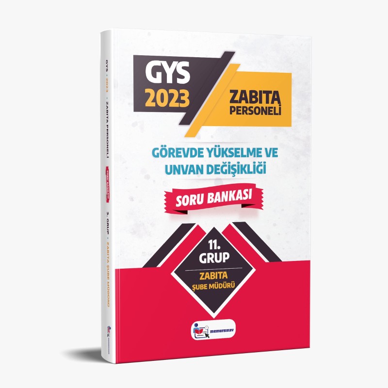 2023 Yerel Yönetimler (Zabıta Şube Müdürü) 11. Grup GYS Soru Bankası