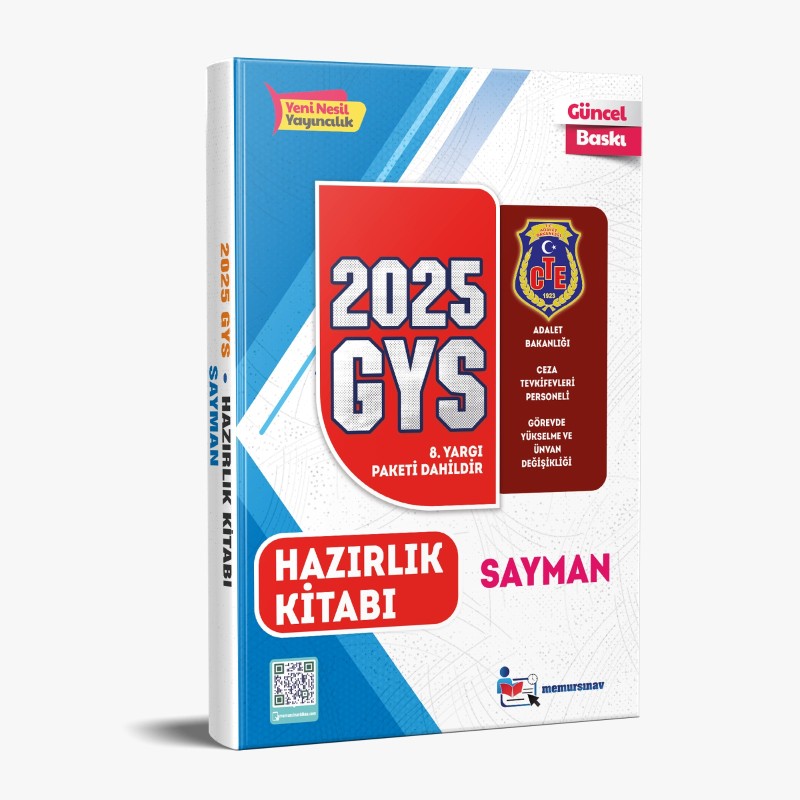 2025 CTE GYS SAYMAN HAZIRLIK KİTABI