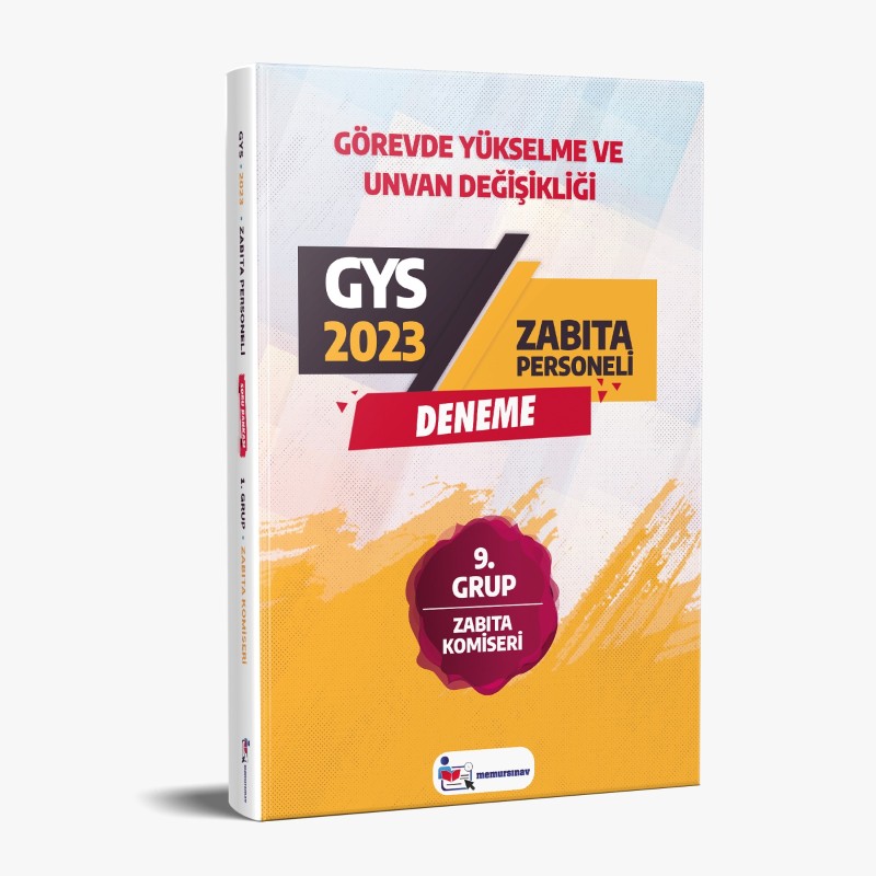 2023 Yerel Yönetimler (Zabıta Komiseri) 9. Grup  GYS Deneme